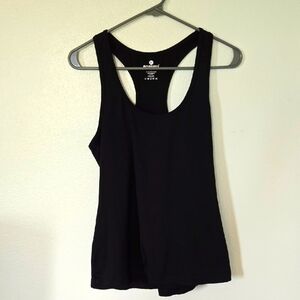 90 Degree Black Racerback Tank Size Large